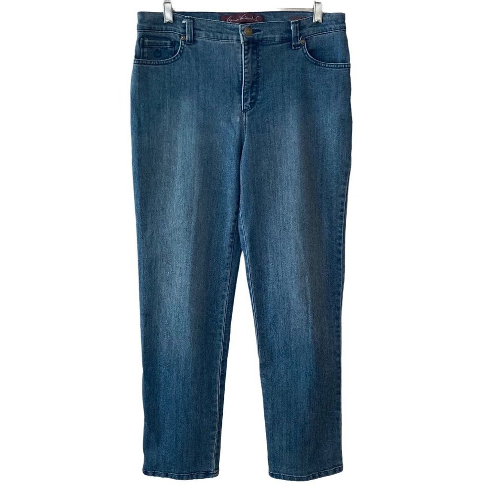 Gloria Vanderbilt Amanda Denim Medium Wash Womens Size 8 Stretch